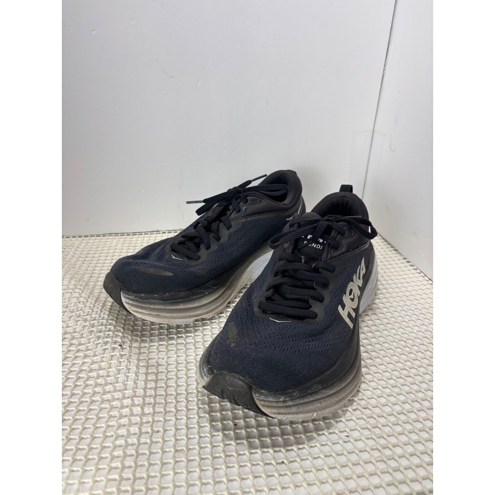 Hoka One One Bondi 8 Running Shoes‎ Womens Size 9.5B Navy Blue EUC